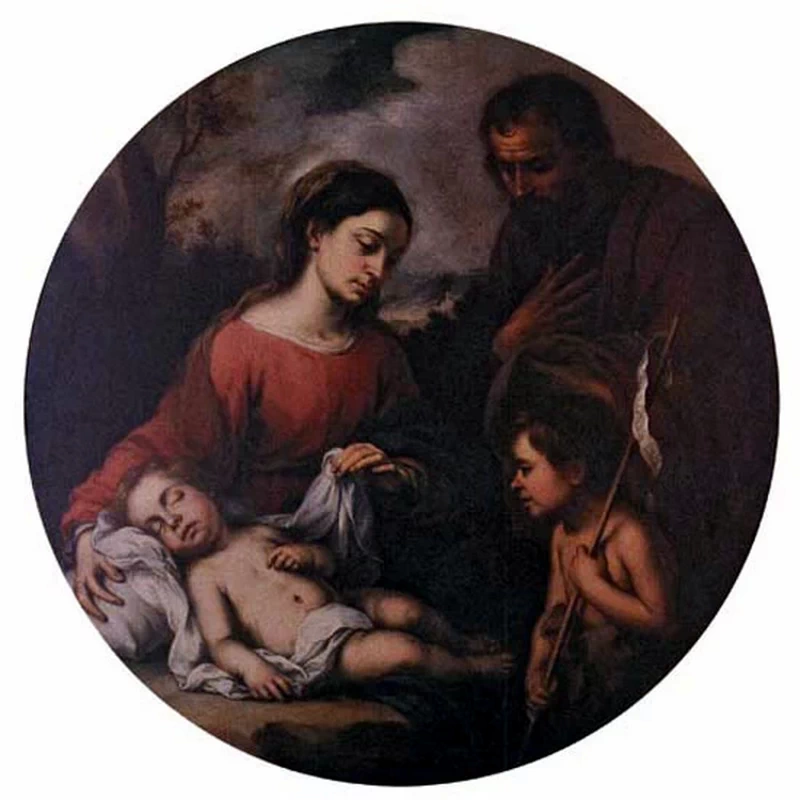 Bartolomé Esteban Murillo - 286, Sacra Famiglia con Giovannino, Museo Nacional de Bellas Artes de La Habana, Havana